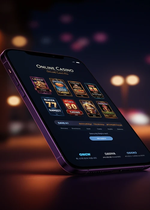 Interface utilisateur moderne du Nyxbets Casino affichant une sélection variée de machines à sous populaires et des options de jeux en direct.